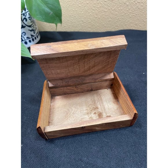 Wooden Jewelry Box One Compartment Storage - Picture 7 of 8